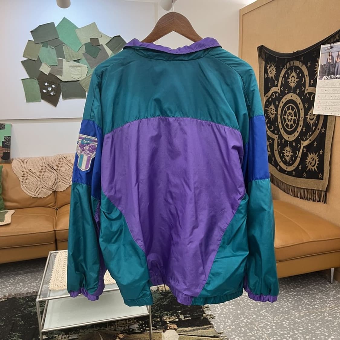 나이키 빈티지 올드스쿨 레트로 90s 배색 바람막이 자켓 L C12439 상품이미지4