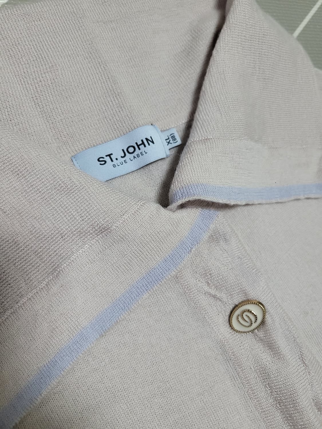 ST.JOHN 센존 블루라벨 모 니트 가디건 세트 XL 상품이미지5