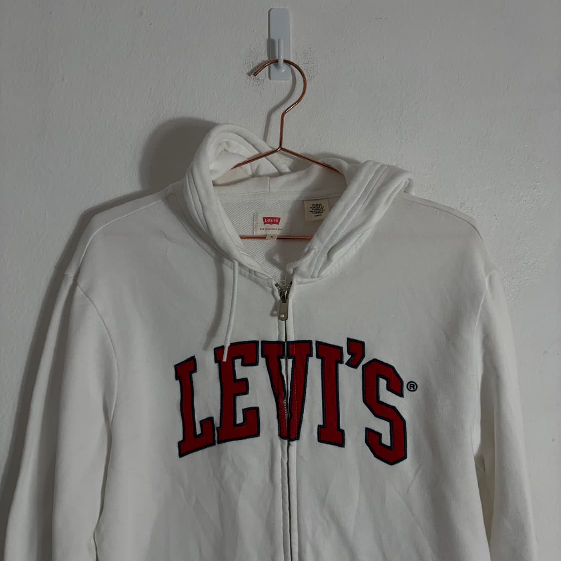 리바이스 화이트 로고 후드 집업(S) 상품이미지4