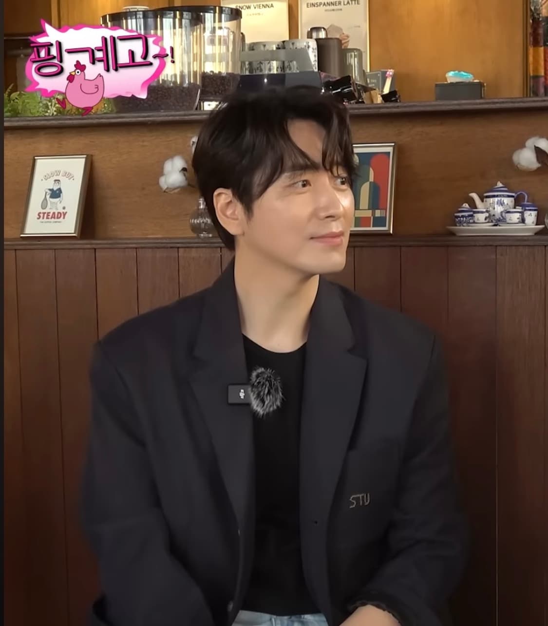 Stu 3버튼 울 핸드 스티치 블레이져 네이비 새상품 상품이미지2