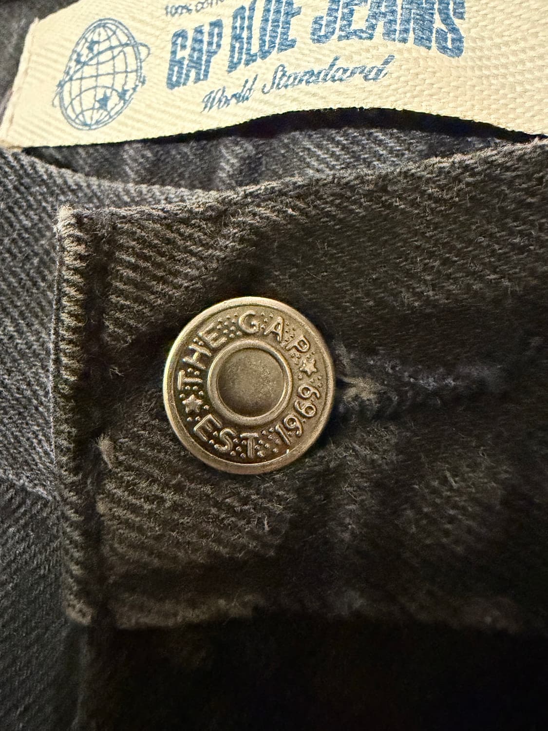 90s Old GAP Black Easy fit Black Denim 상품이미지6