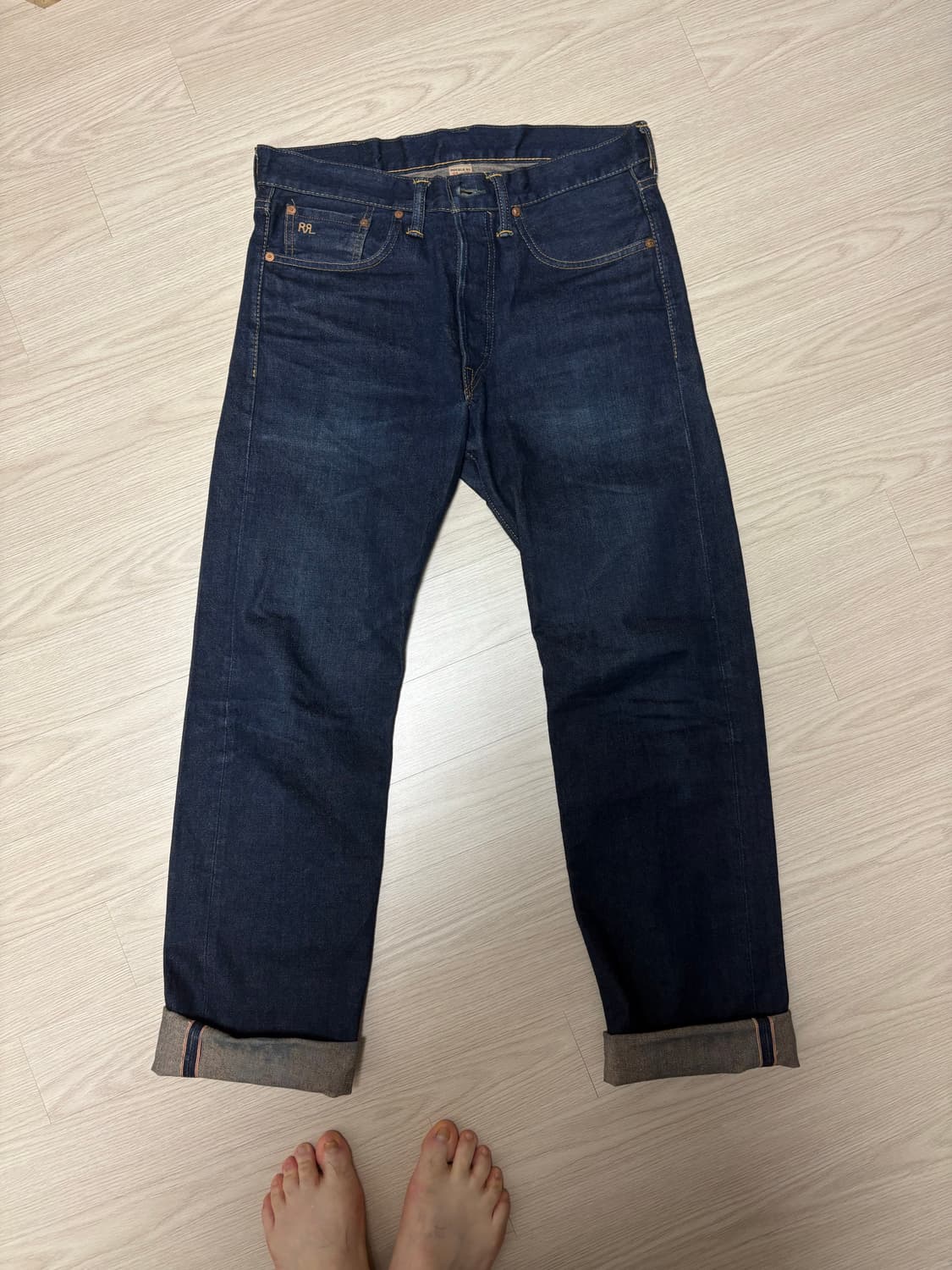 RRL 스트레이트 원워시 32/32 사이즈 상품이미지3