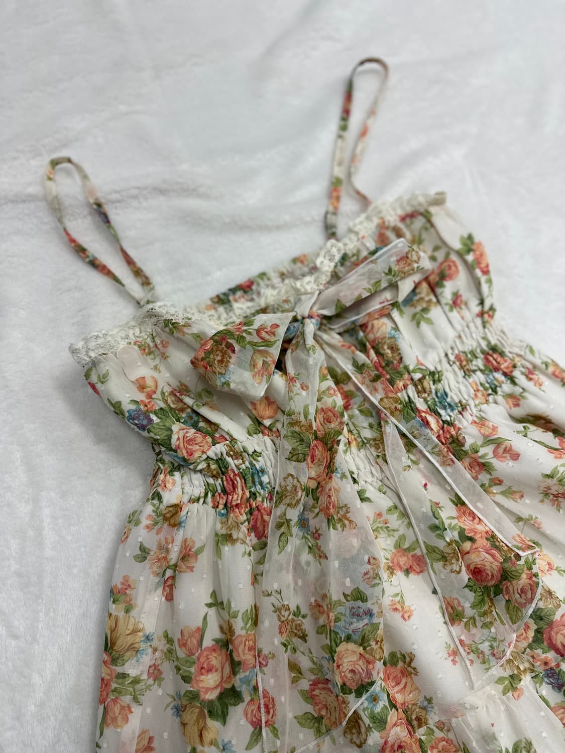 (F)리즈리사 레이스프릴 플라워 슬립 리본 원피스 히메갸루 핀터깔 러블리 상품이미지2