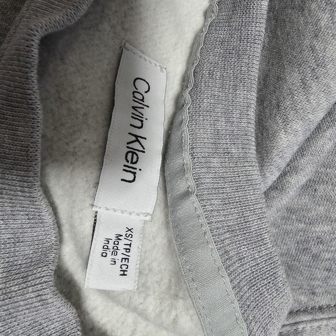 (XS)여성 캘빈클라인 CK 로고 맨투맨 그레이 상품이미지5