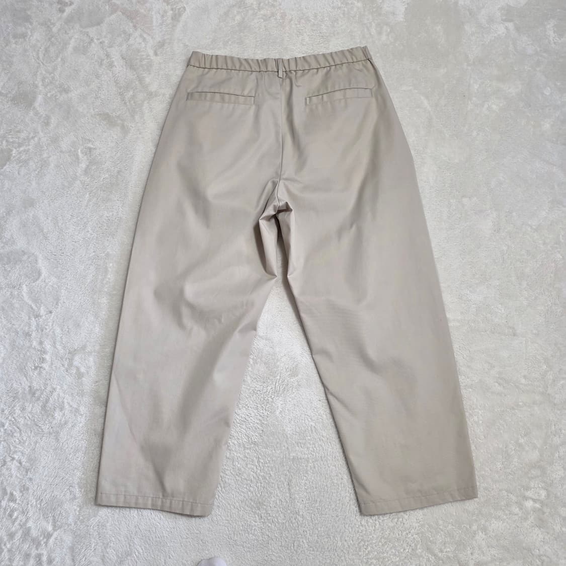 (XL)GU 커브드 와이드 치노 팬츠 상품이미지3