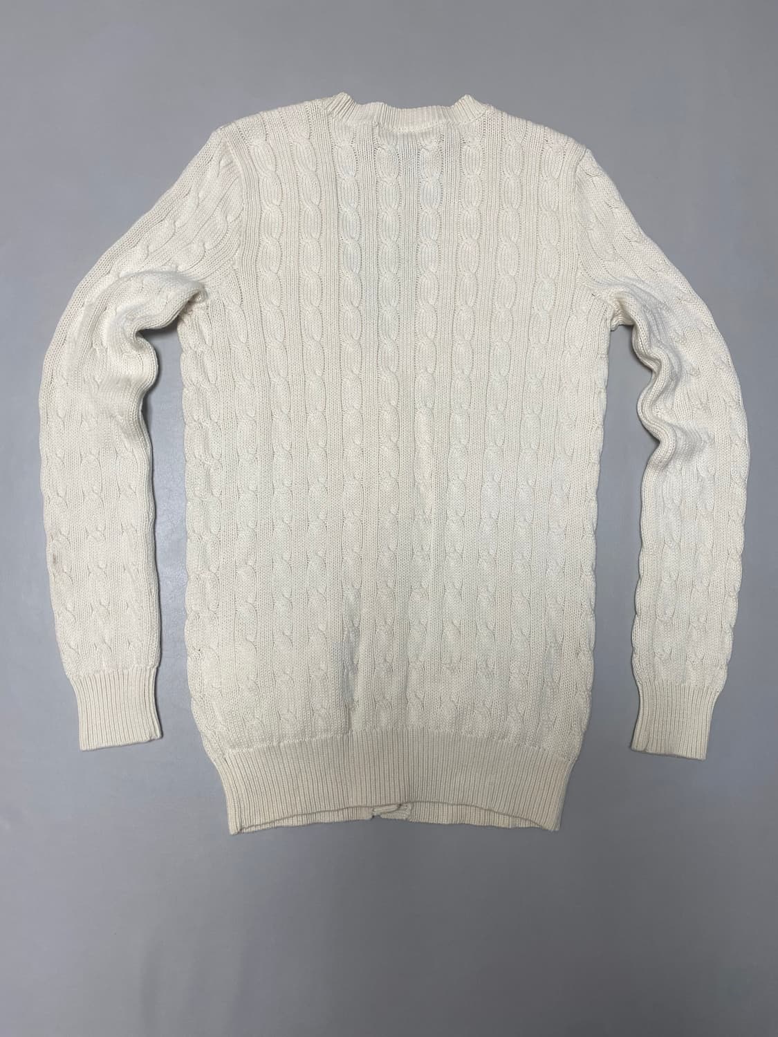 폴로 랄프로렌 아이보리 케이블 가디건 S 상품이미지3