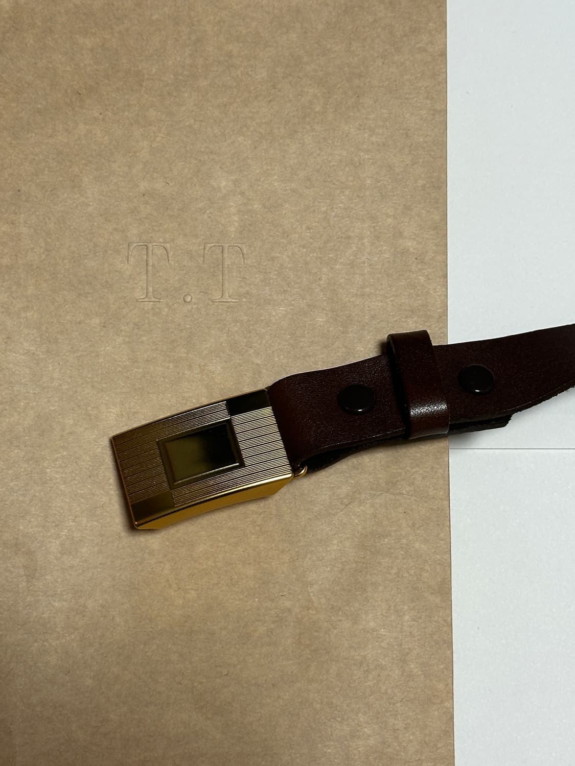 타이가타카하시 Lot.003 히콕 벨트 브라운 상품이미지2