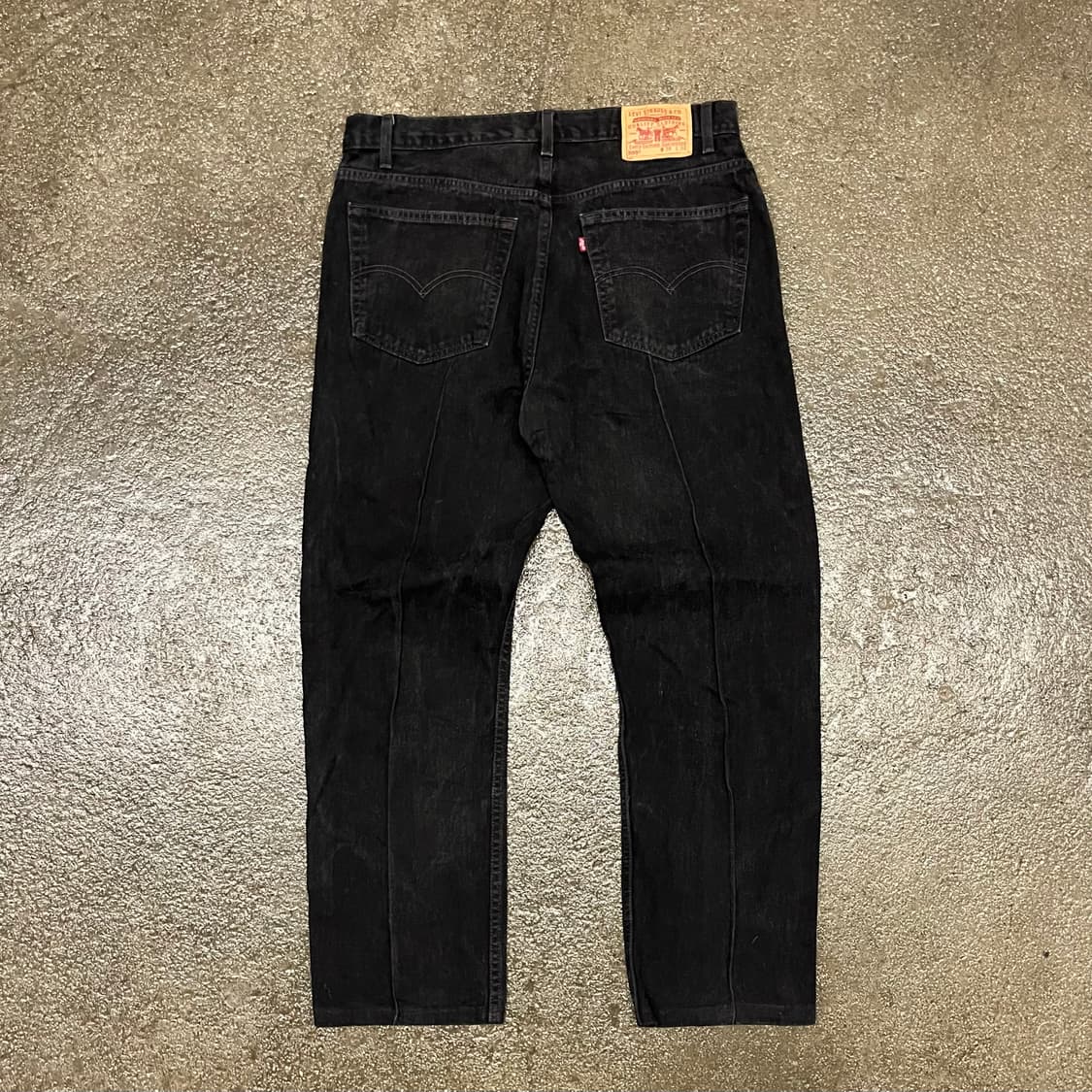 00s Levis505 핀턱 블랙진 (37“) 상품이미지6