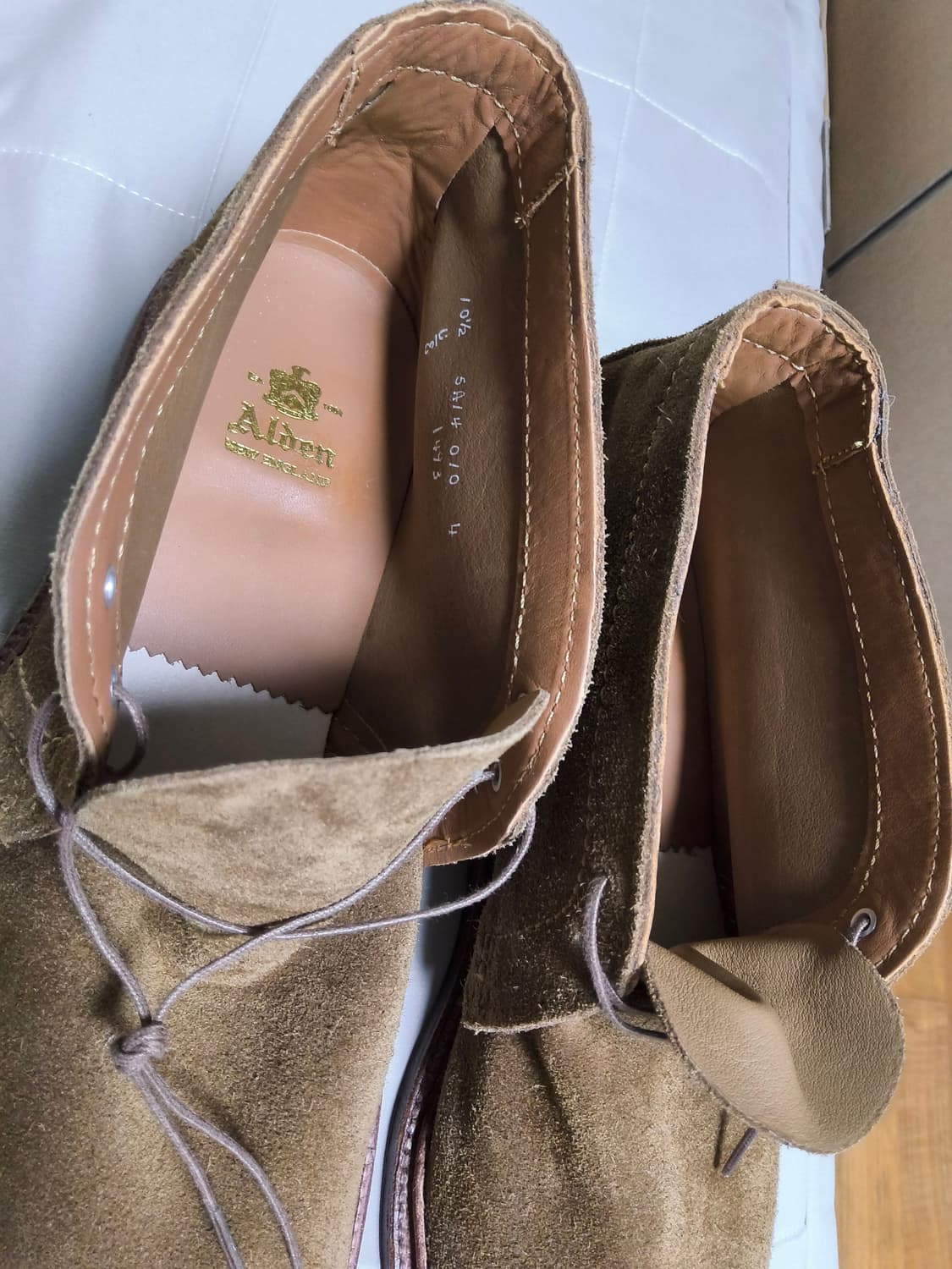 (새상품) 알든 1493 스너프 스웨이드 언라인드 처카 부츠 10.5e 상품이미지6