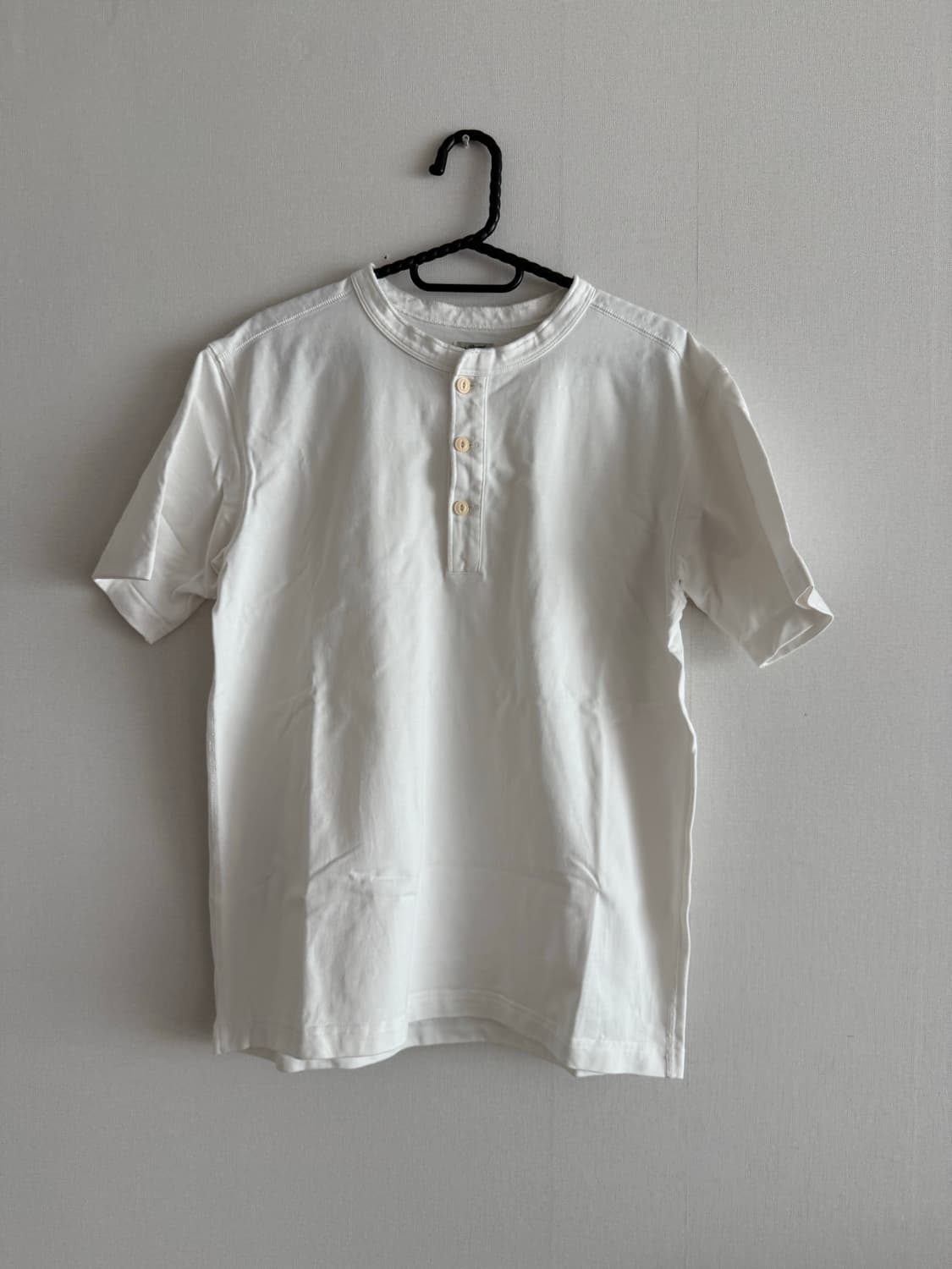 브론슨 10.6oz 헨리넥 반팔 (화이트,L) 상품이미지2