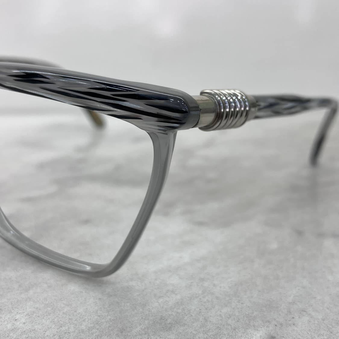 C04 베르사체 VERSACE 지브라 그레이 스퀘어 뿔테 안경 상품이미지7