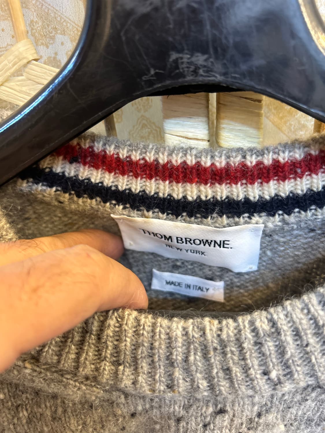 4/100-105/21fw 정품 톰브라운 저지 버드아이 니트팝니다 상품이미지2