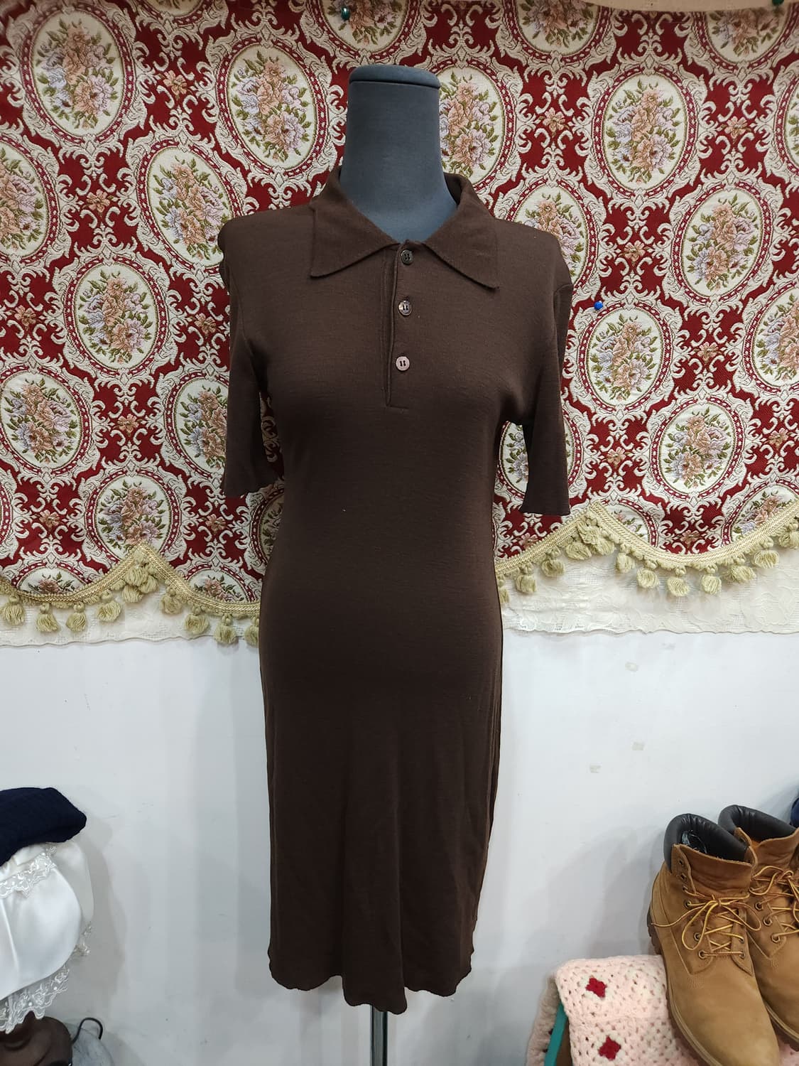 요지야마모토 와이즈포리빙 울 반팔 pk 니트 원피스

 상품이미지1