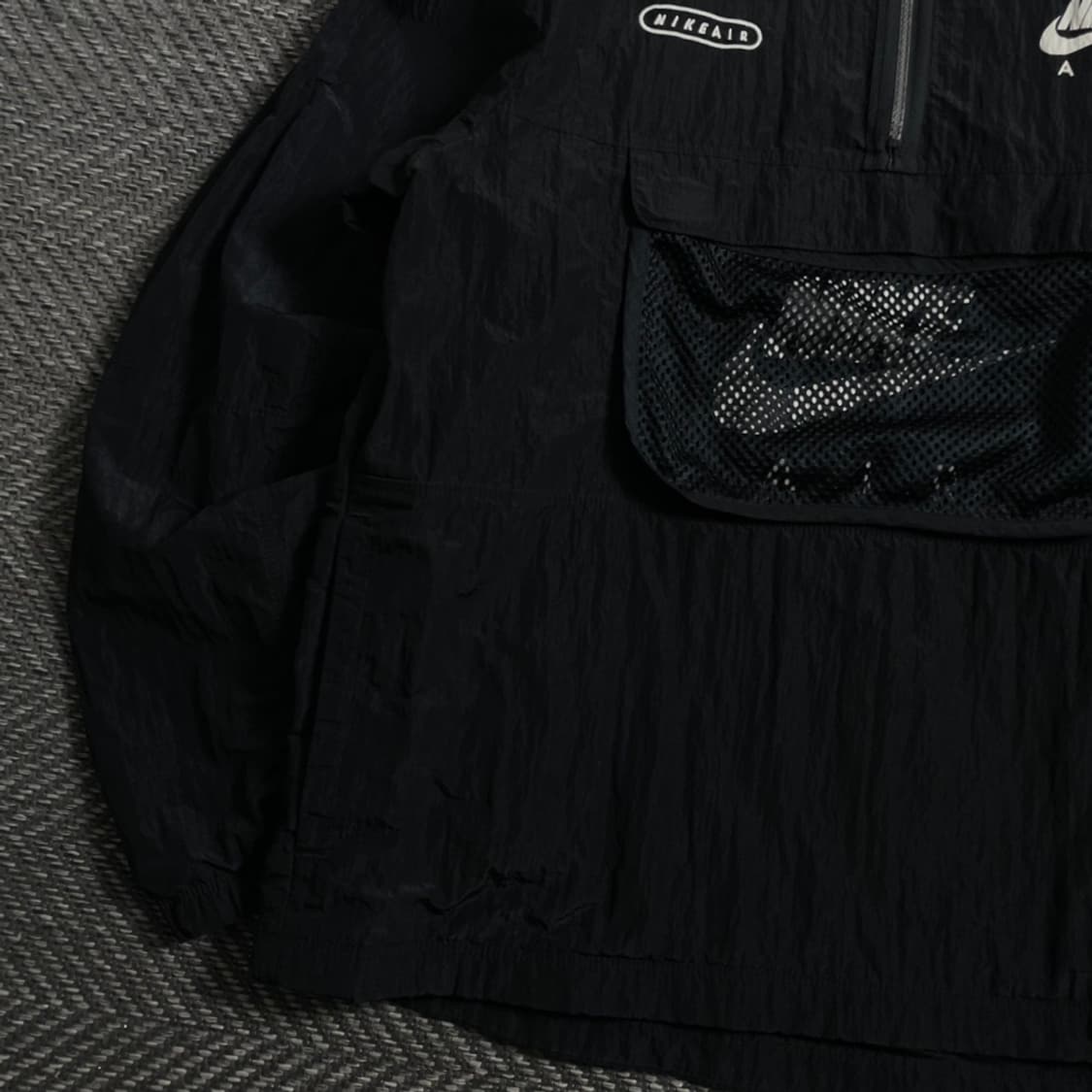 나이키 에어 매쉬 테크 우븐 아노락 블랙 바람막이y 4643 상품이미지3