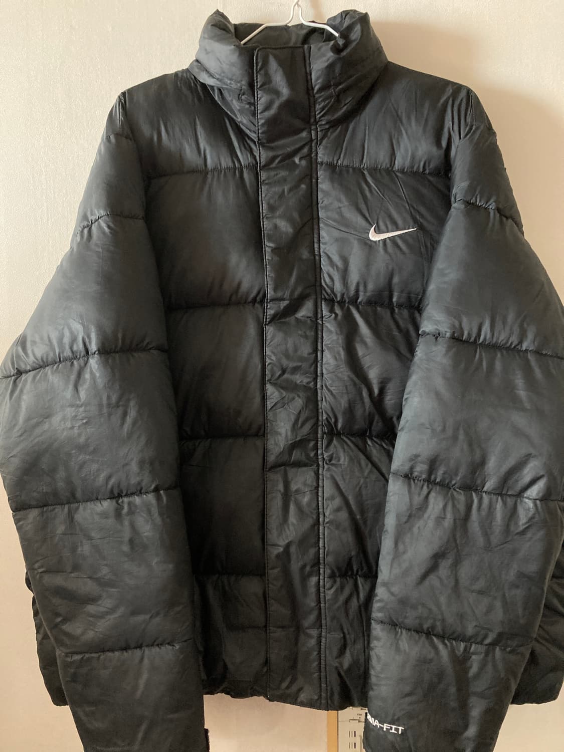 나이키 스우시 블랙 패딩 점퍼 L 상품이미지1