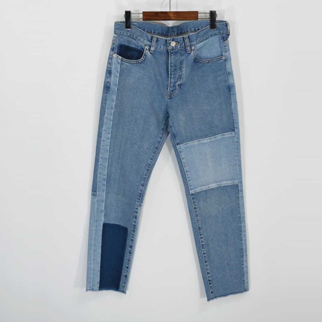 BEAMS 패치워크데님팬츠 상품이미지1