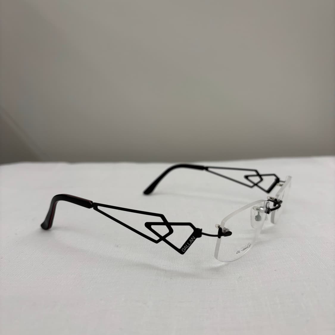 GALLAN 블랙 무테 빈티지안경 상품이미지2