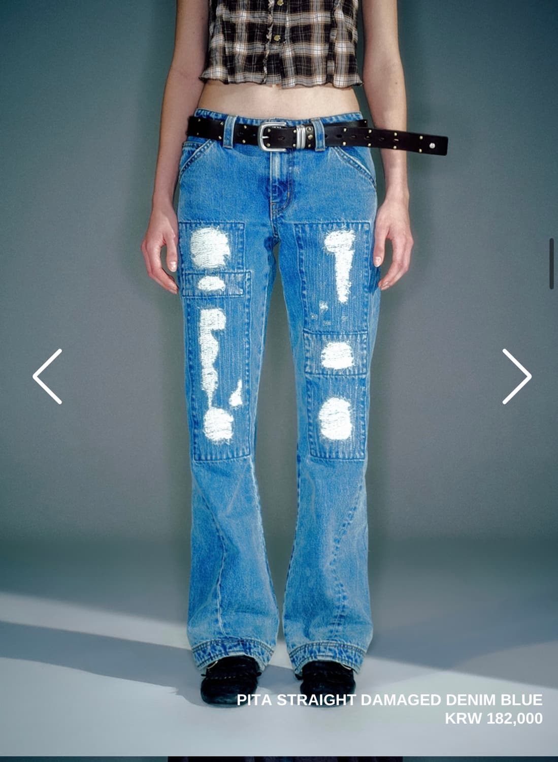 베이컨트 아카이브 pita 데님 팬츠 M 상품이미지1