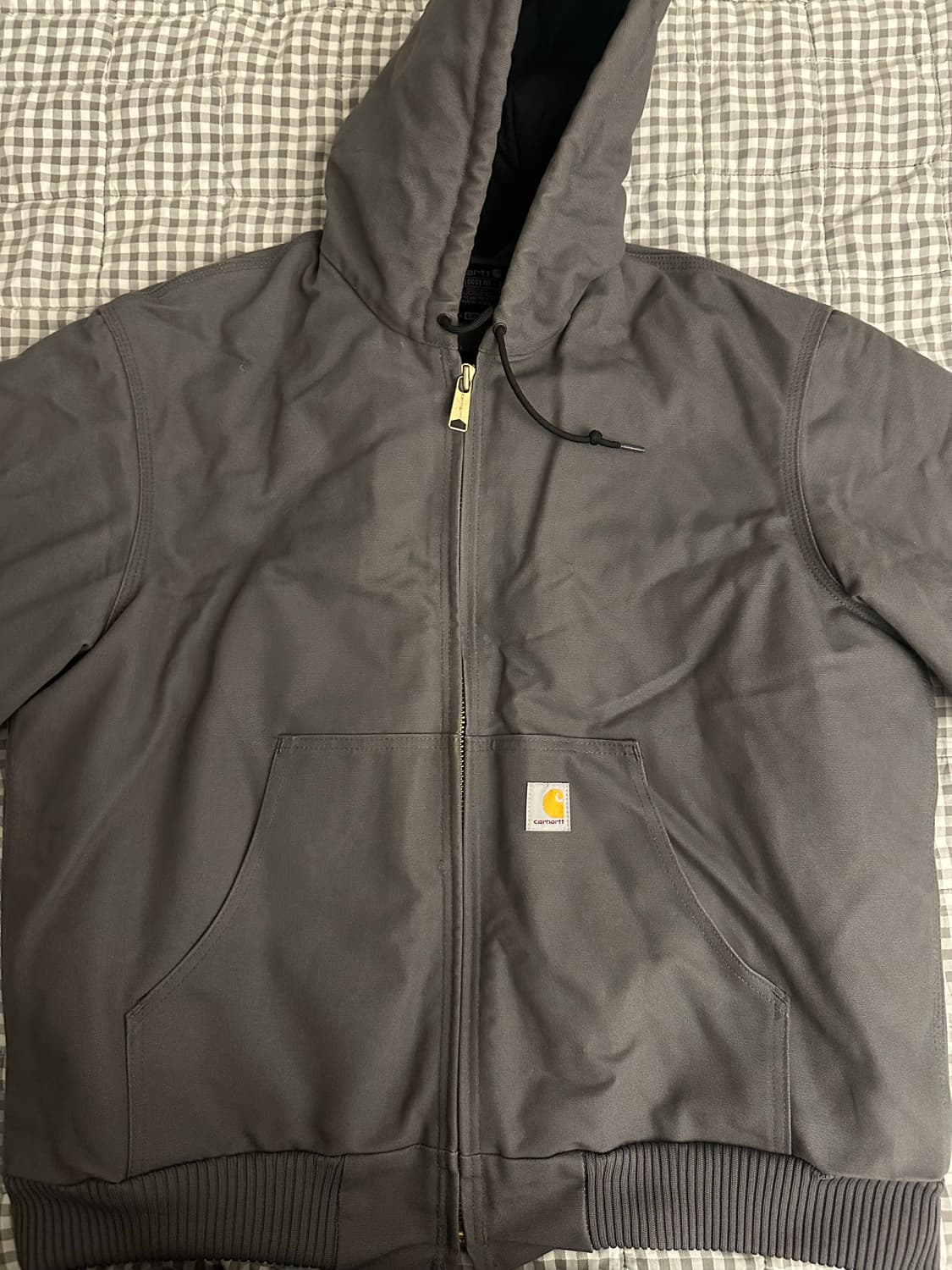칼하트 후드 워크 자켓 그레이 상품이미지1
