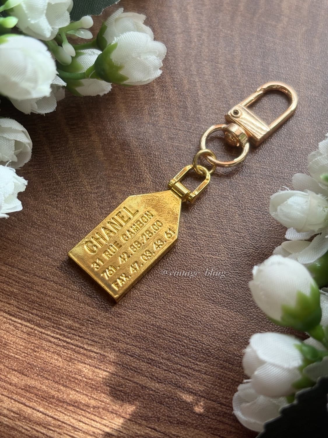 샤넬 깜봉 메탈 태그 백참 키링 키체인 상품이미지3