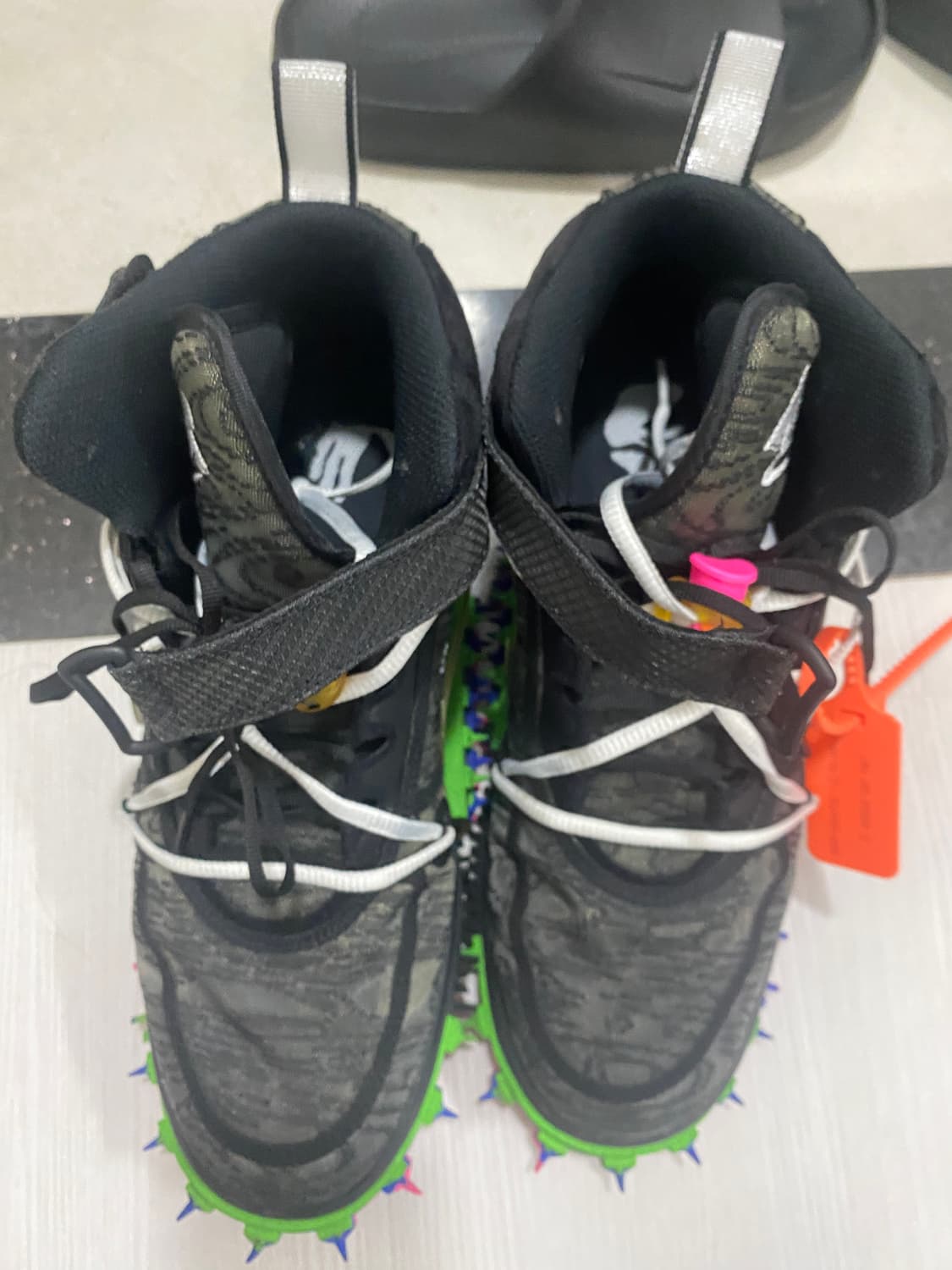 나이키 오프화이트 에어포스1 미드 sp black 상품이미지2