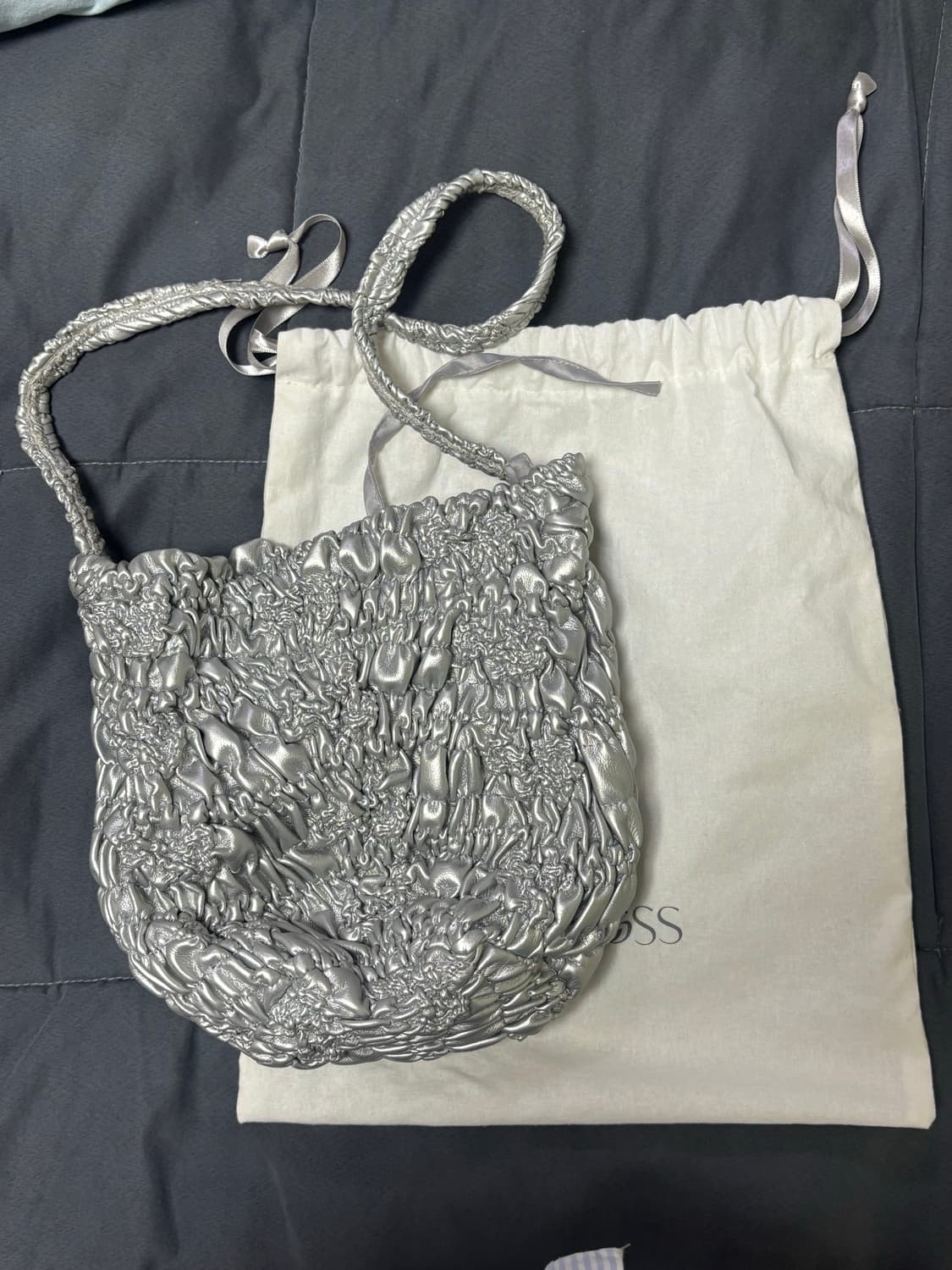 코스모스 링클 펌킨 레더 숄더백 상품이미지1