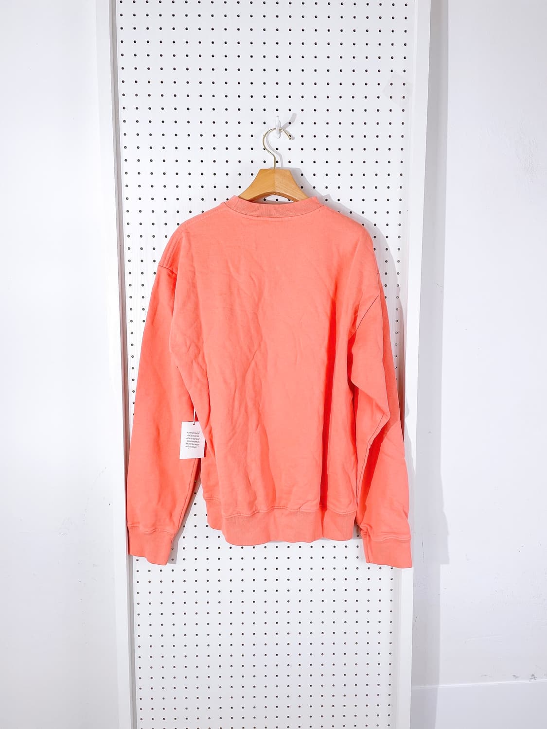 (정품/새상품) 스포티앤리치 남녀공용 오렌지 로고 프린트 맨투맨 상품이미지3