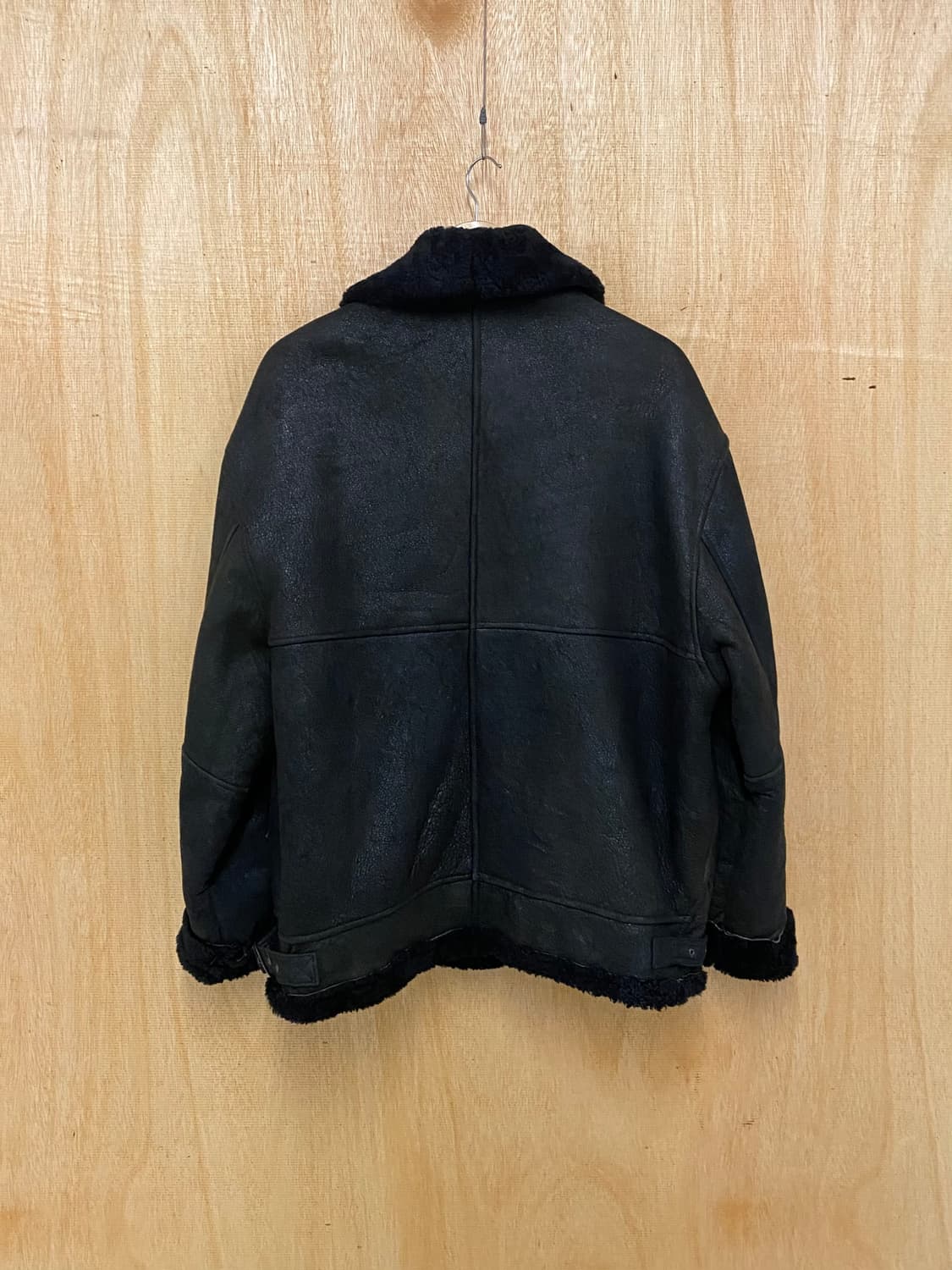 80~90's VTG b-3 shearling jacket 레더 무스탕 상품이미지4