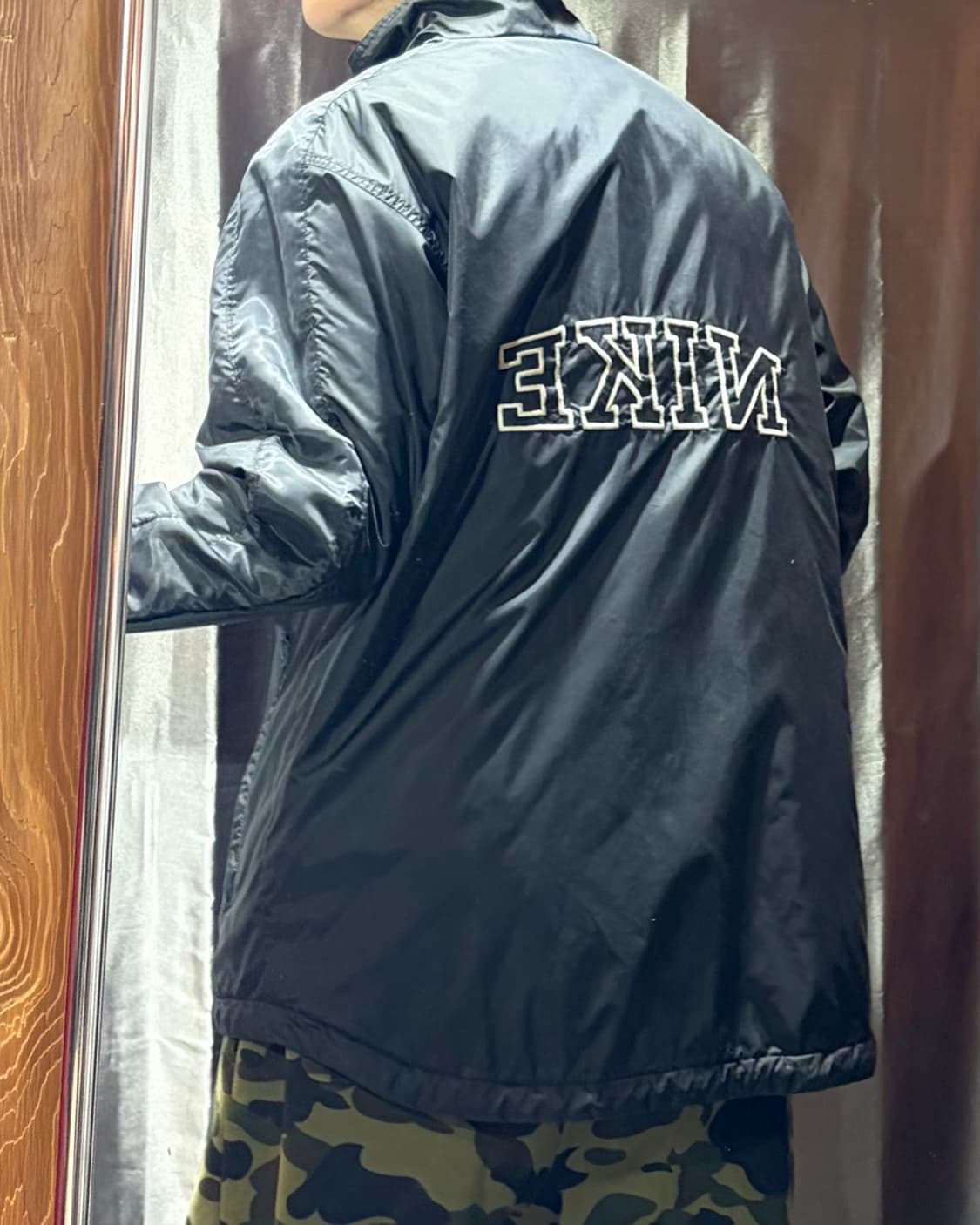 M 나이키 NiKE 빅로고 스우시 패디드 나일론 자켓 상품이미지2