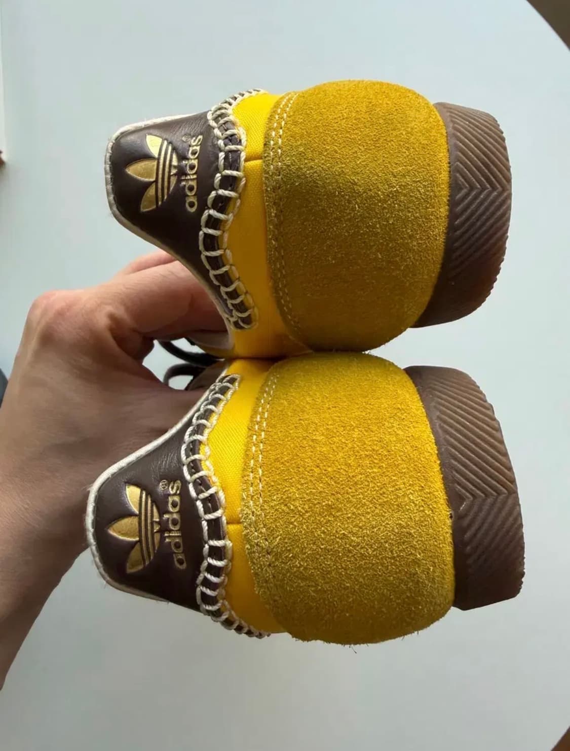 아디다스 웨일즈보너 재팬 옐로우 다크 브라운 260 상품이미지5