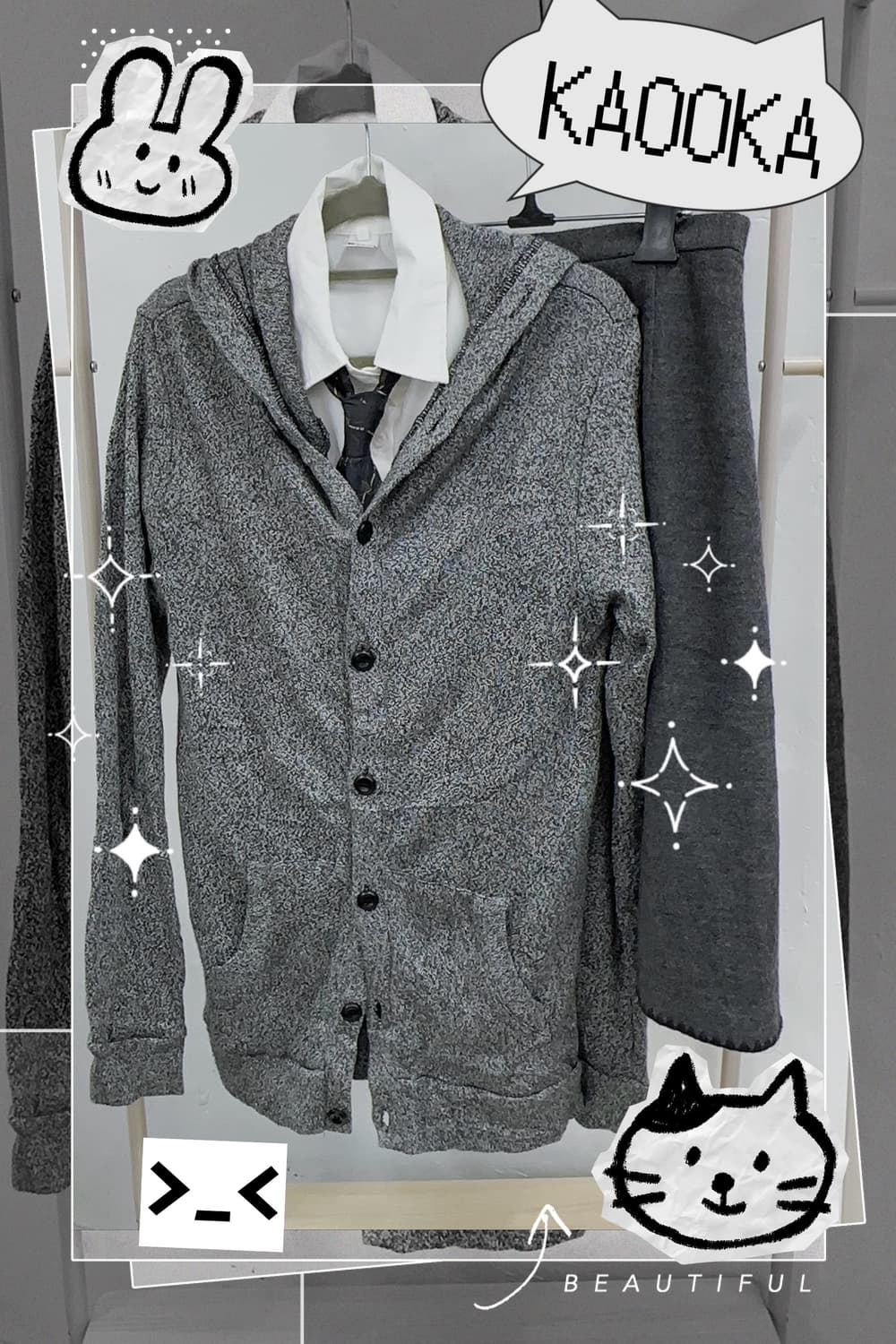 🎓일본 교복st 코디세트🎓스쿨 하이틴 넥타이 학생 바선생 레이어드 상품이미지1