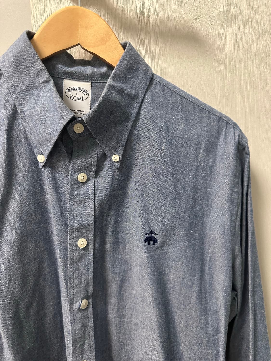 브룩스브라더스 블루 데님 소재 셔츠[L] 상품이미지1
