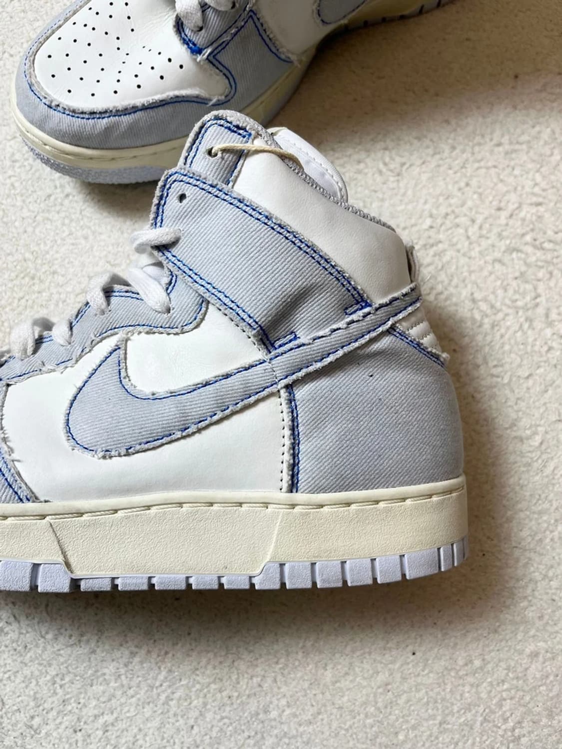 나이키 덩크 하이 1985 블루 데님 스니커즈 A1875 상품이미지5