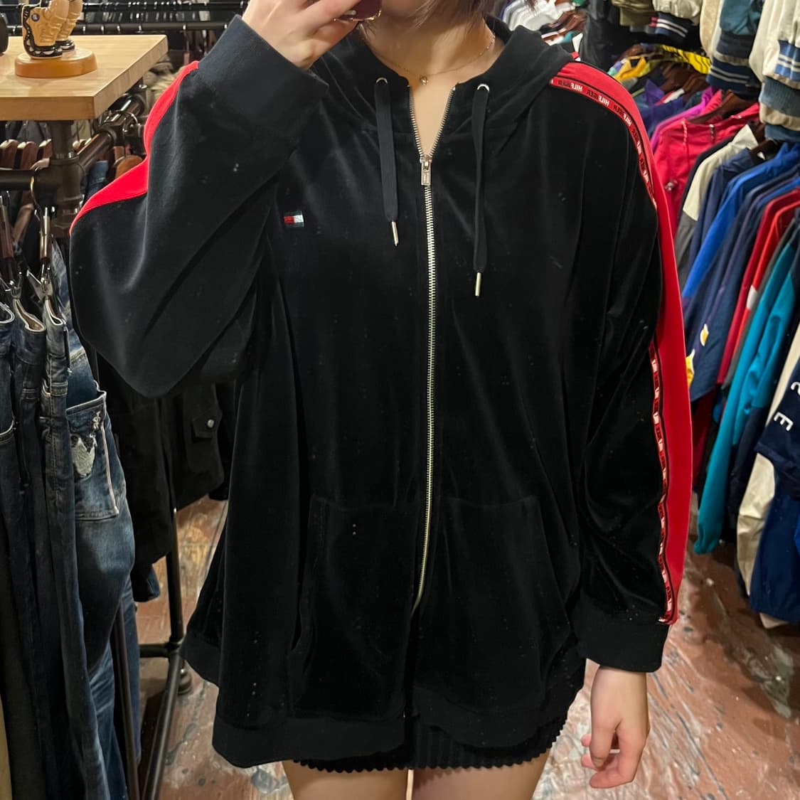 [HI] 타미힐피거 집업 블랙 상품이미지2