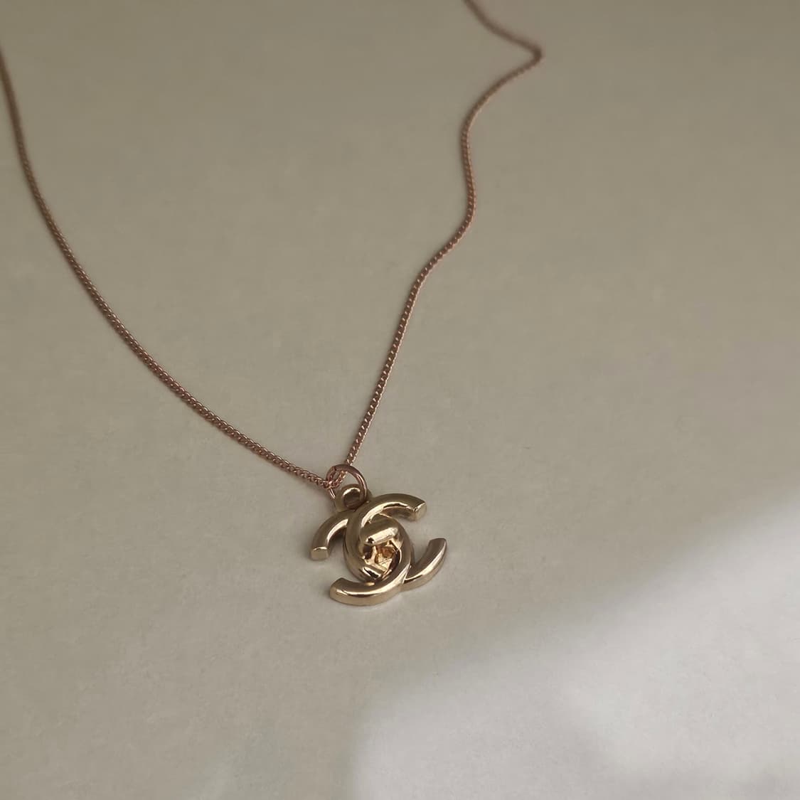 샤넬 925 턴락 CC목걸이 빈티지 업사이클링  상품이미지3