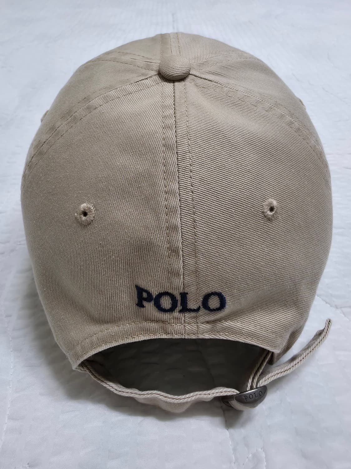 폴로 캡 모자 볼캡 베이지색상 내부 케어라벨 제거 POLO 모자 볼캡 상품이미지8