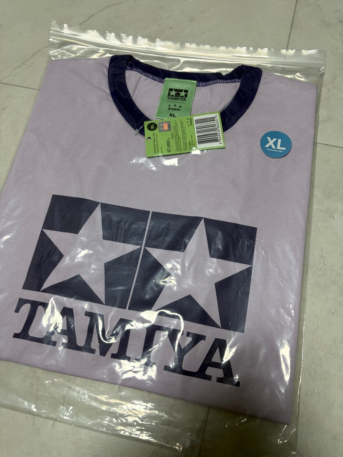 아이앱 스튜디오 x 타미야 아이앱 코멧츠 링거 티셔츠 라일락 상품이미지4