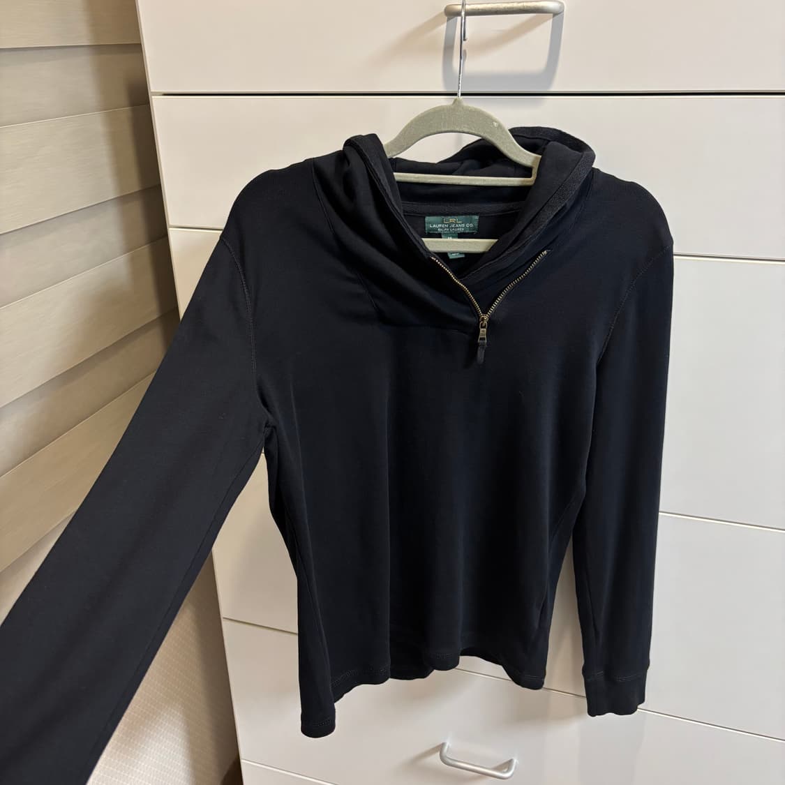 랄프로렌 그린라벨 반집업 숄카라 티셔츠 M 상품이미지8