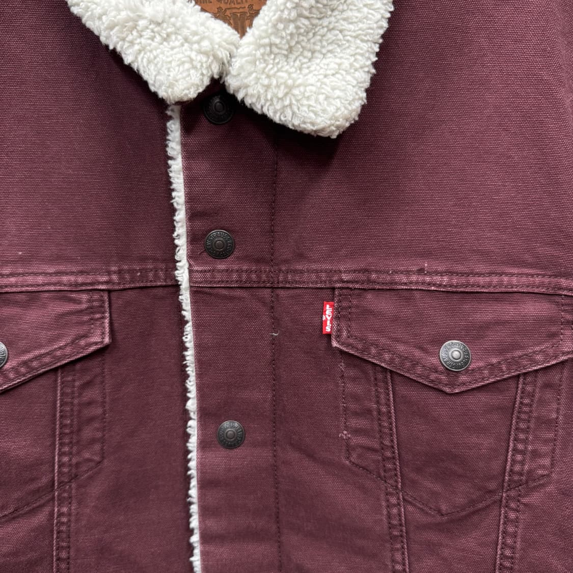 리바이스 타입 3 쉐르파 트러커 자켓 와인 상품이미지5