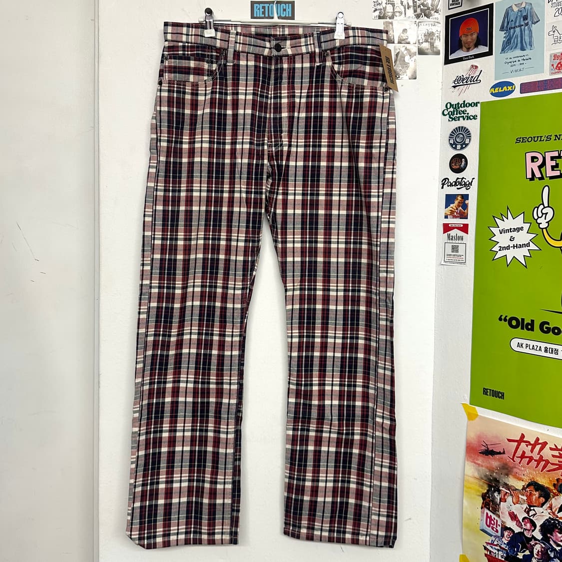 리바이스 505 체크 팬츠 상품이미지1