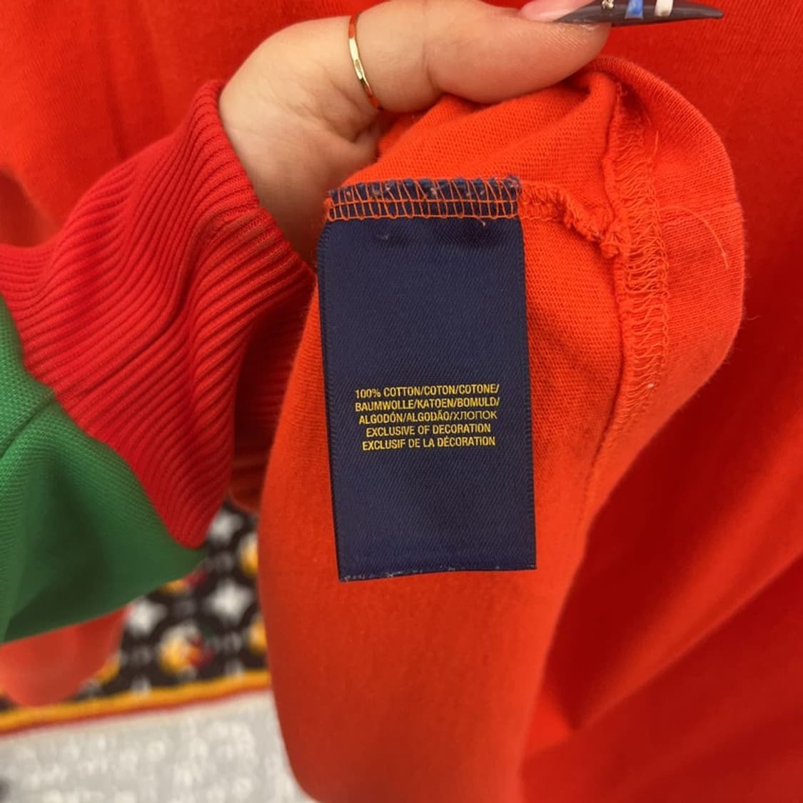 폴로 랄프로렌 Y2K 레트로 오렌지 롱슬리브 XL C07800 상품이미지6