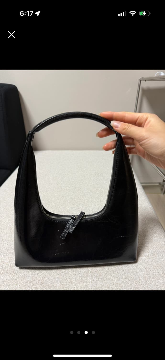 마지셔우드 호보 크링클 숄더백 블랙 상품이미지3