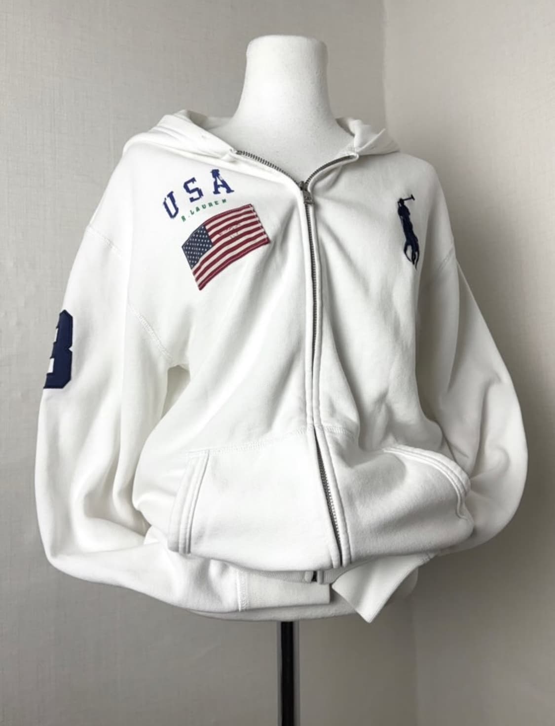 폴로 성조기 후드집업 상품이미지1