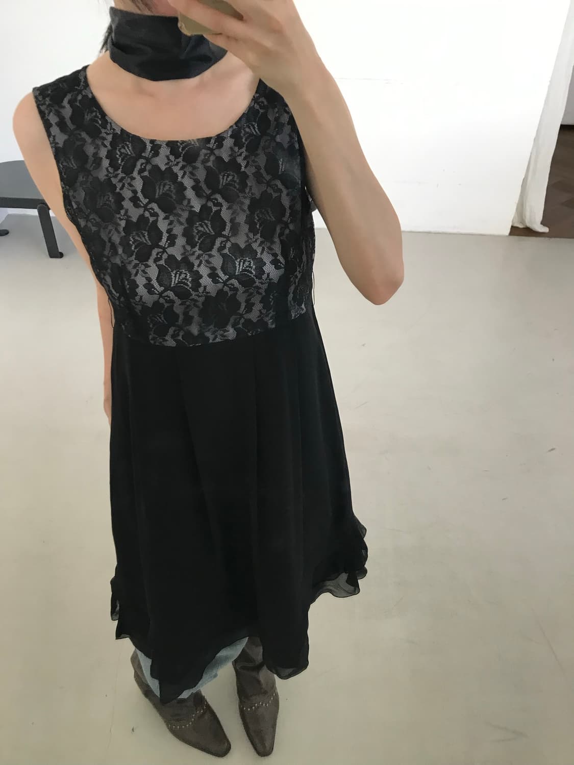 vintage lace frill one-piece 상품이미지4