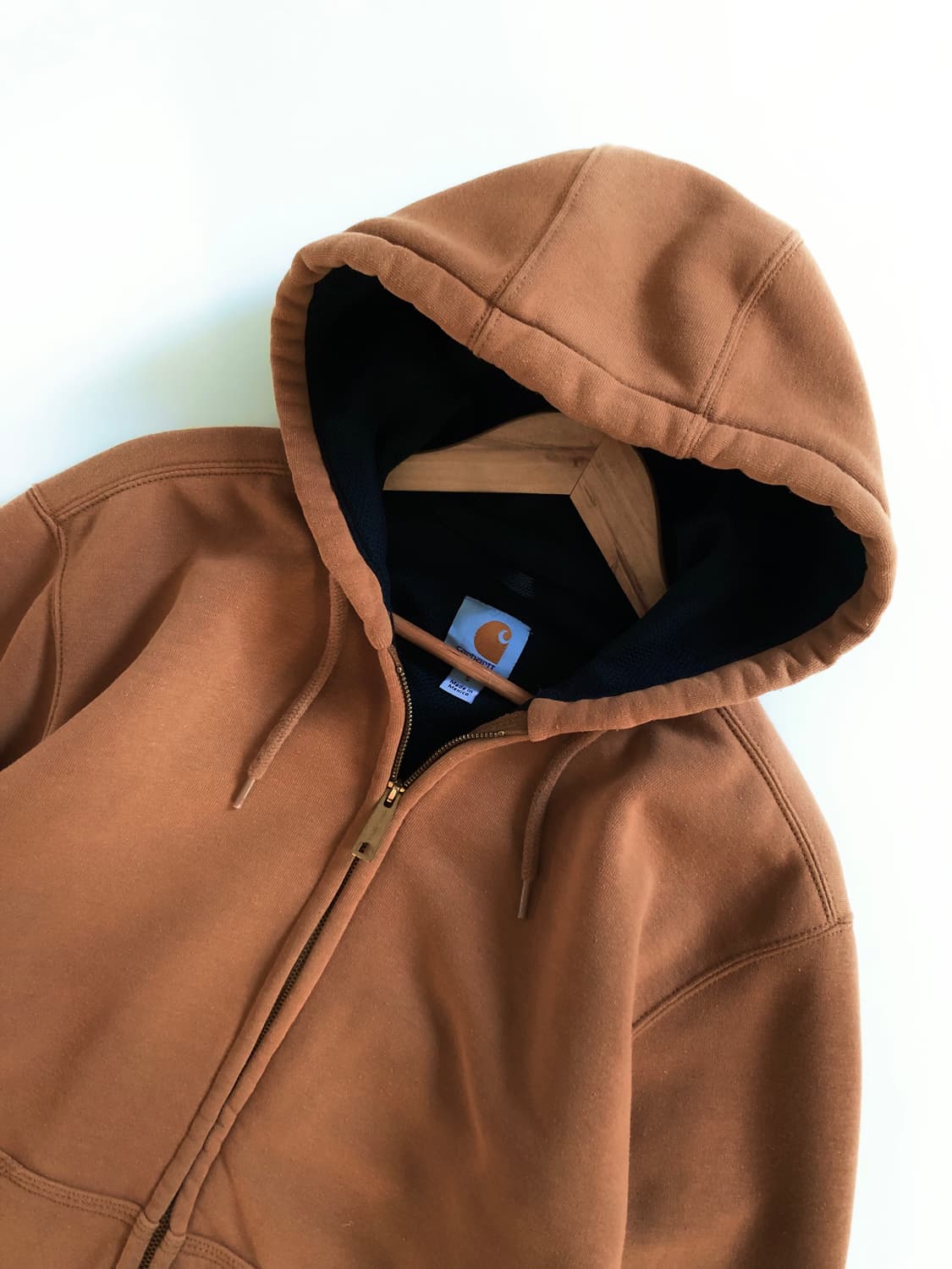 Carhartt 칼하트 된장 컬러 써멀 후드집업 상품이미지4