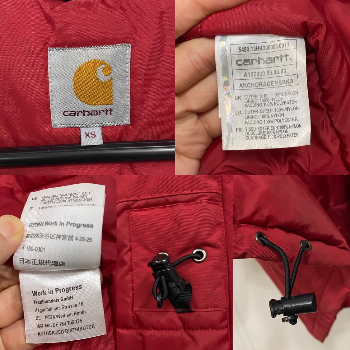 칼하트 앵커리지 패딩 파카 상품이미지6