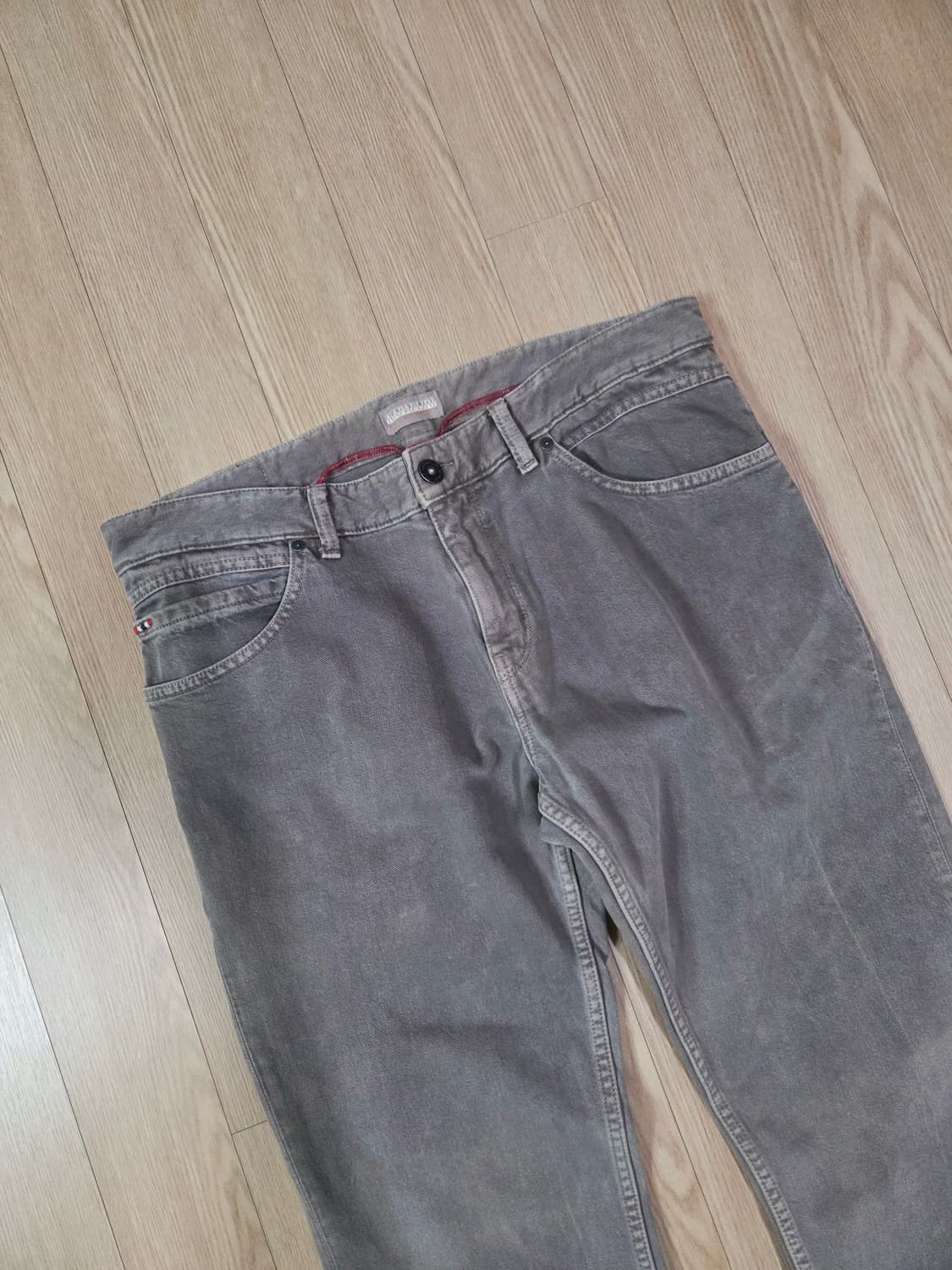 나파피리 그레이 원워싱 팬츠 상품이미지2