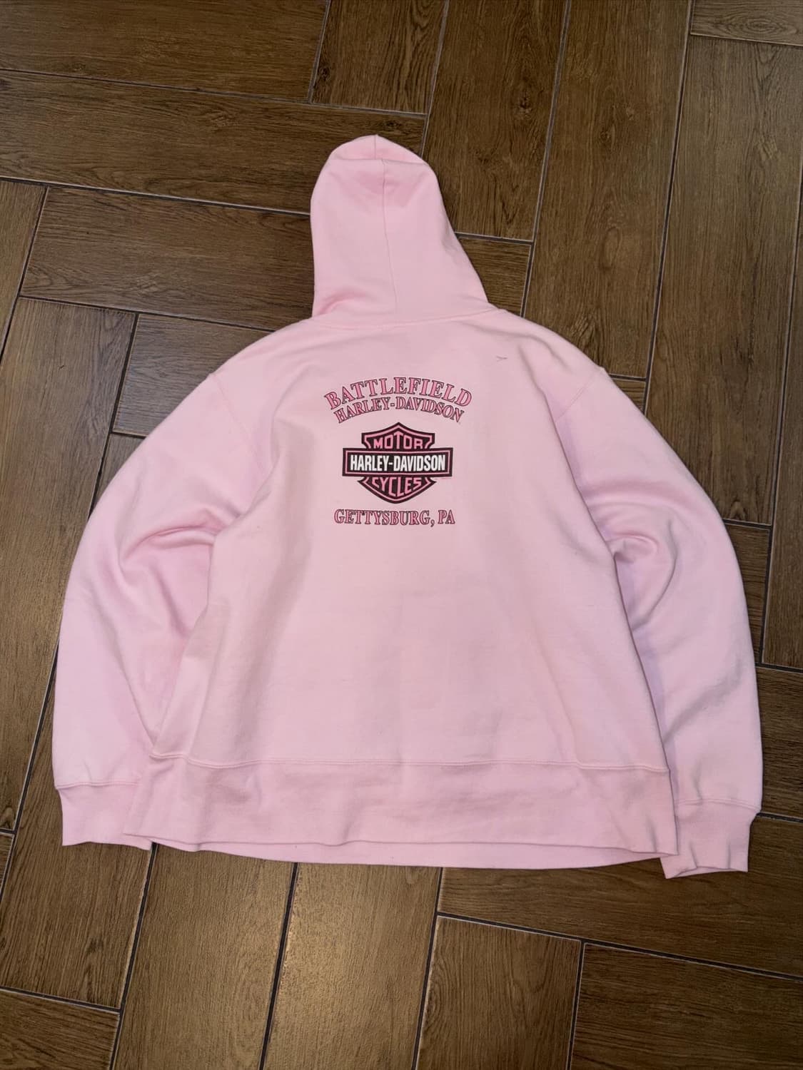 Harley-Davidson BabyPink Hoodie 상품이미지8