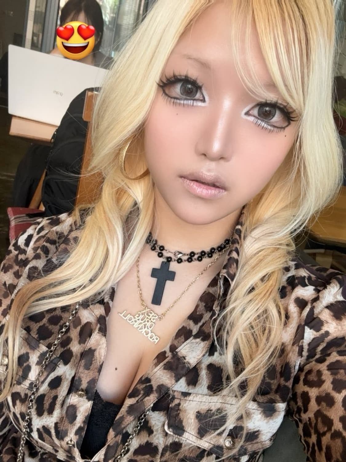 오네갸루 y2k 레터링 골드 목걸이 빈티지 갸루 체인 상품이미지1