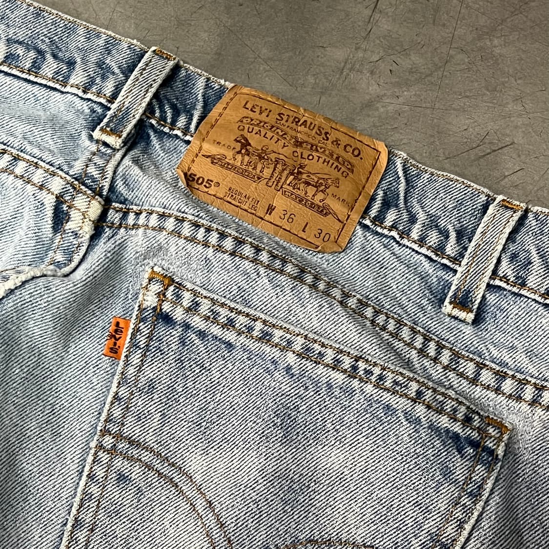  USA 리바이스 505 오렌지탭 데님 팬츠 y14758 상품이미지6